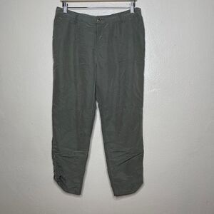 Guess Pants Women's Medium Olive Green Cargo Pockets Casual